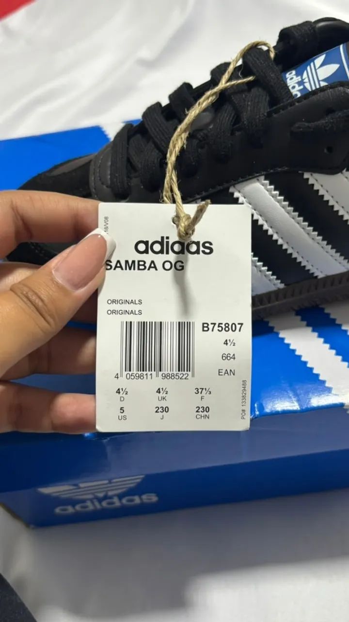 tênis adidas samba og preto 36 - Foto 5