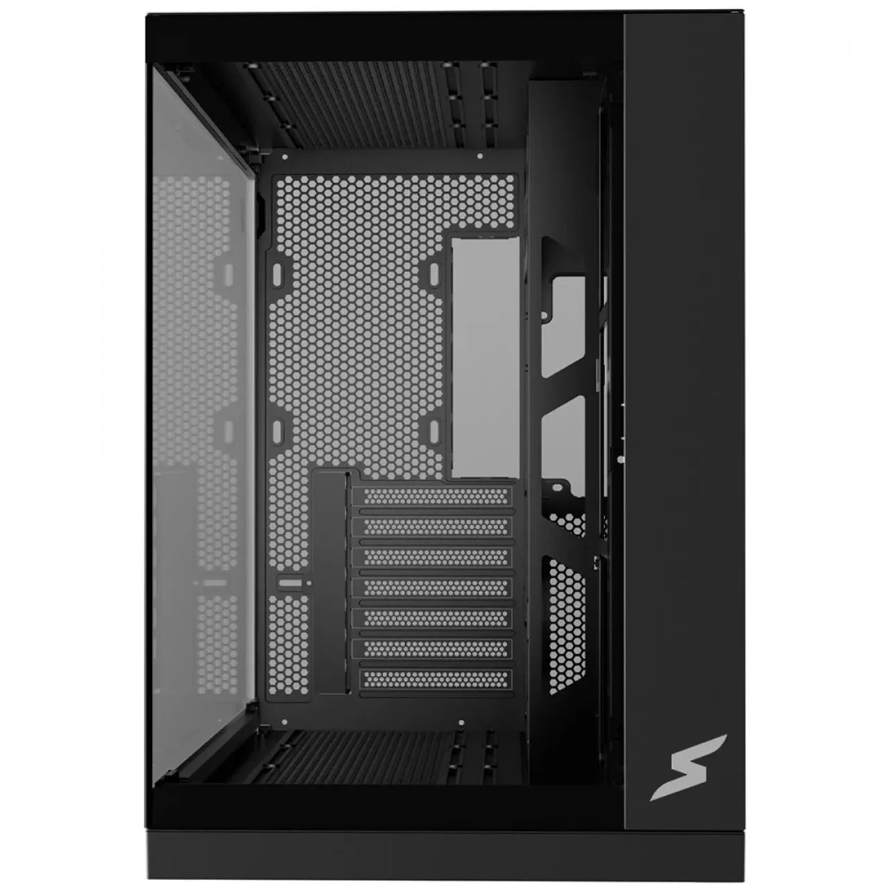 Gabinete SuperFrame Vhagar, Mid Tower, Vidro Temperado, ATX, Preto, Sem Fan CAIXA ABERTA - Foto 3