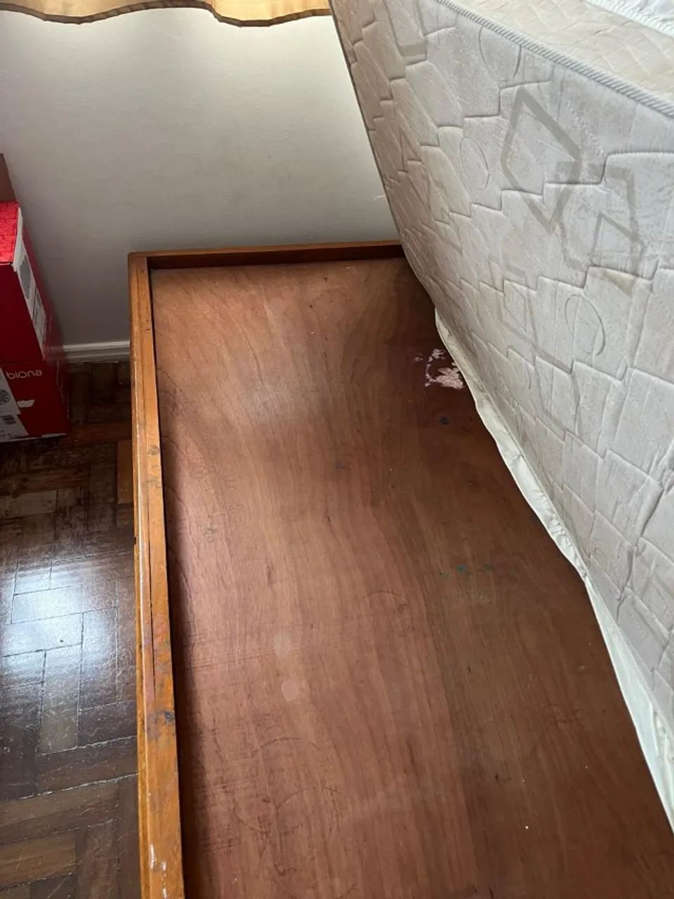CAMA DE SOLTEIRO MADEIRA MACIÇA + COLCHÃO - Foto 3