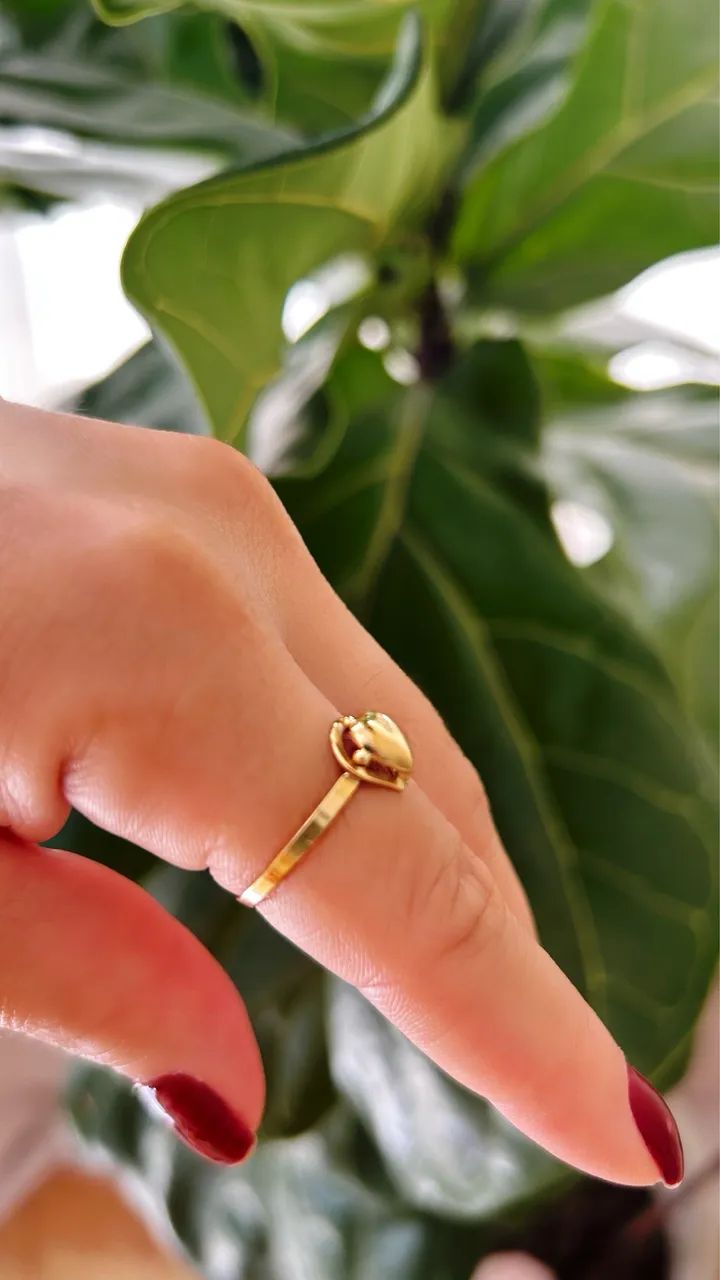 Anel ouro 18k - Foto 3