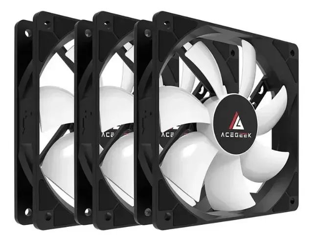 Kit Ventoinhas Acegeek 3x120mm - Foto 2