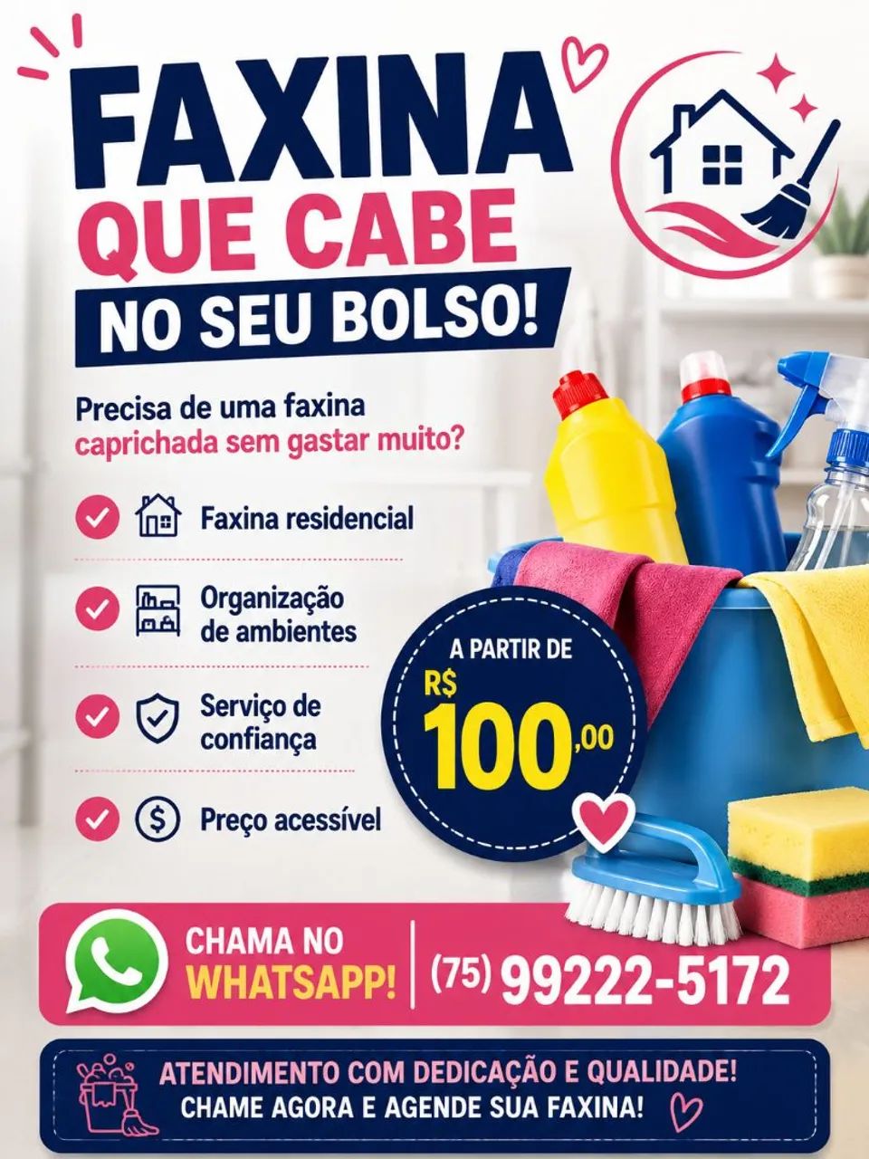 ? FAXINA A PARTIR DE R$100,00! ?