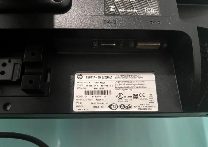 MONITOR 2O' POLEGADAS HP E2011P-BN BIVOLT - Foto 4