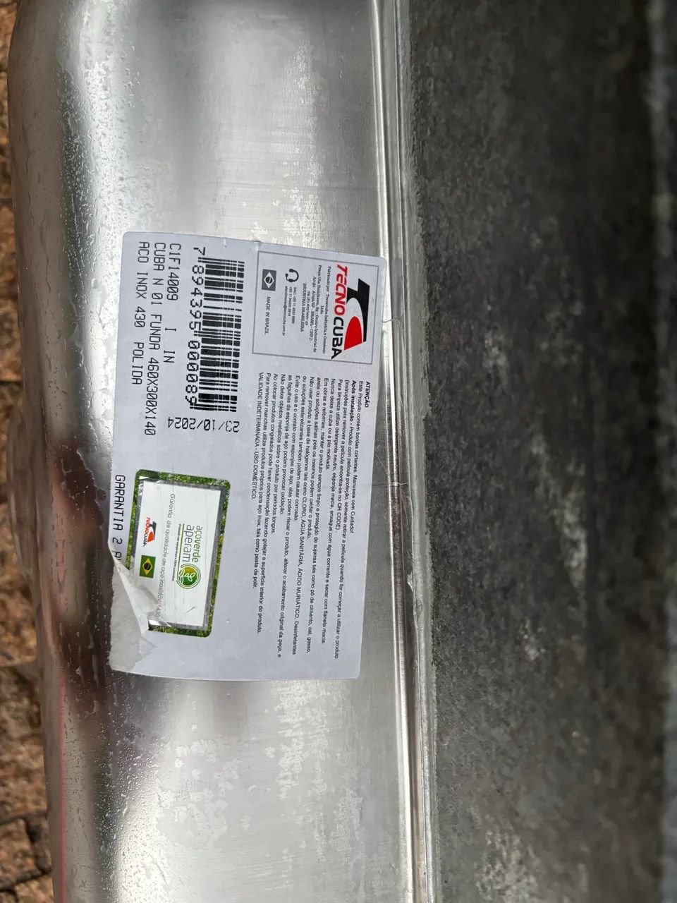 Bancada de Granito Preto com Pia Inox Completa + Suportes - 1,55m - Foto 3