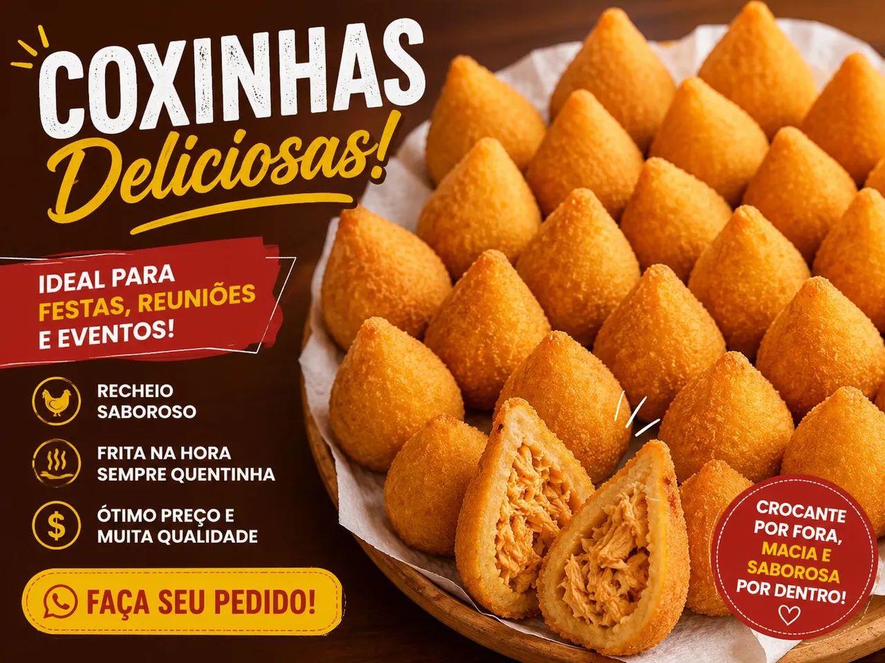 Cento de salgados 