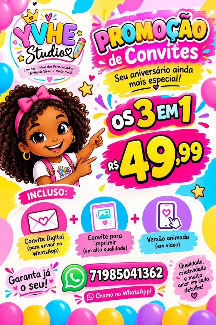 Papelaria Personalizada | Convites, Mascotes e Identidade Visual - Foto 5