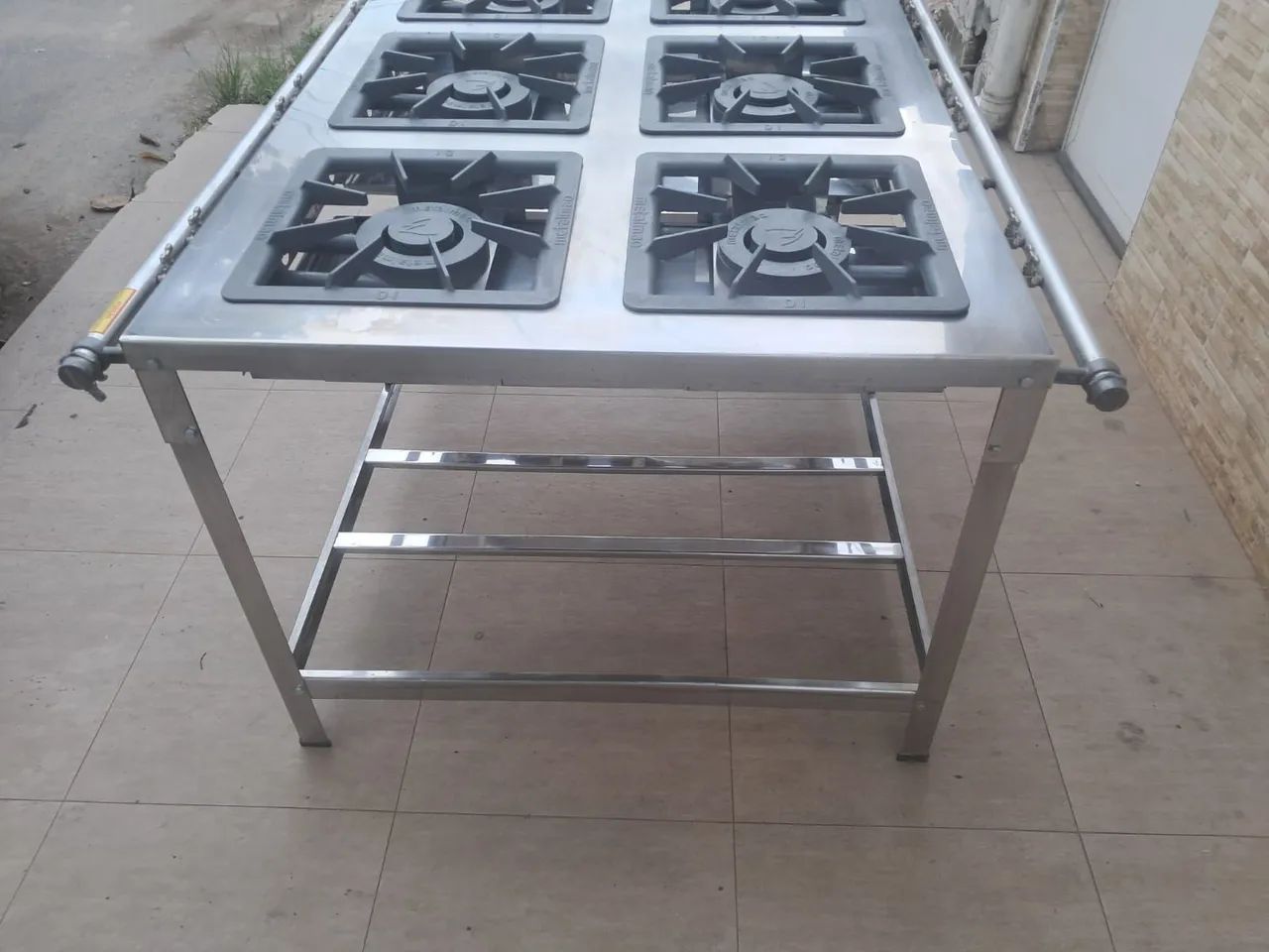 FOGÃO 6 BOCAS TODO DE AÇO  - Foto 4