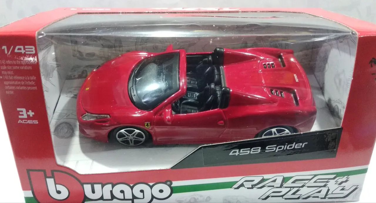 Miniatura Ferrari 458 Spider  1:43  Bburago - Foto 3