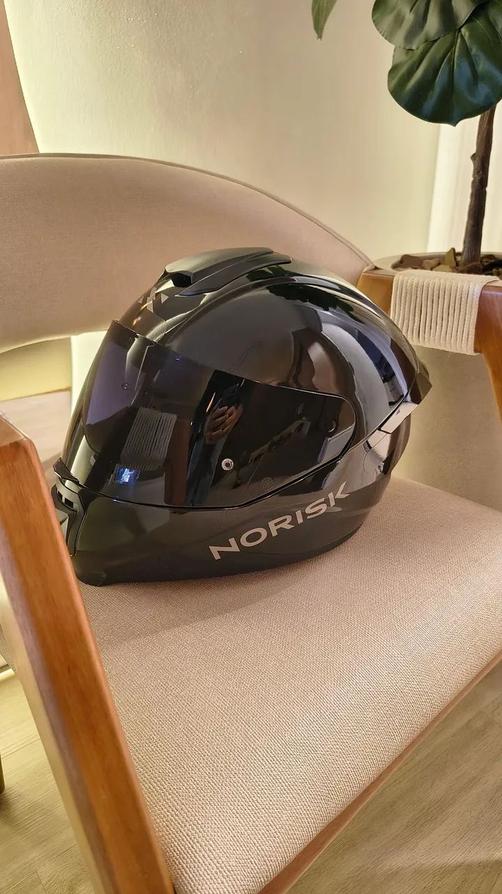 CAPACETE NORISK RAZOR MONOCOLOR BLACK EDITION - TAM: 58 - Peças