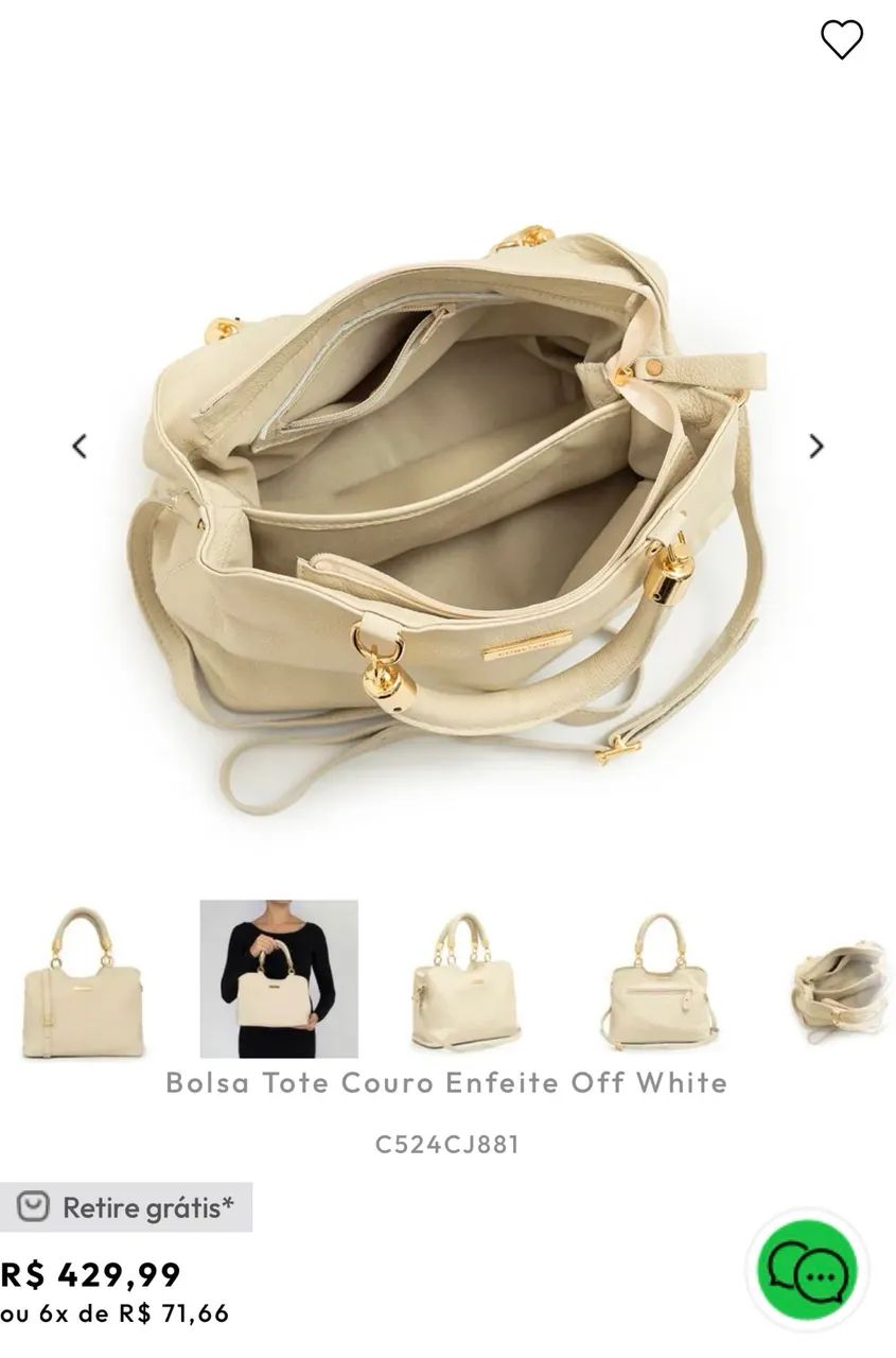 Bolsa de couro legítimo CONSTANCE  - Foto 3