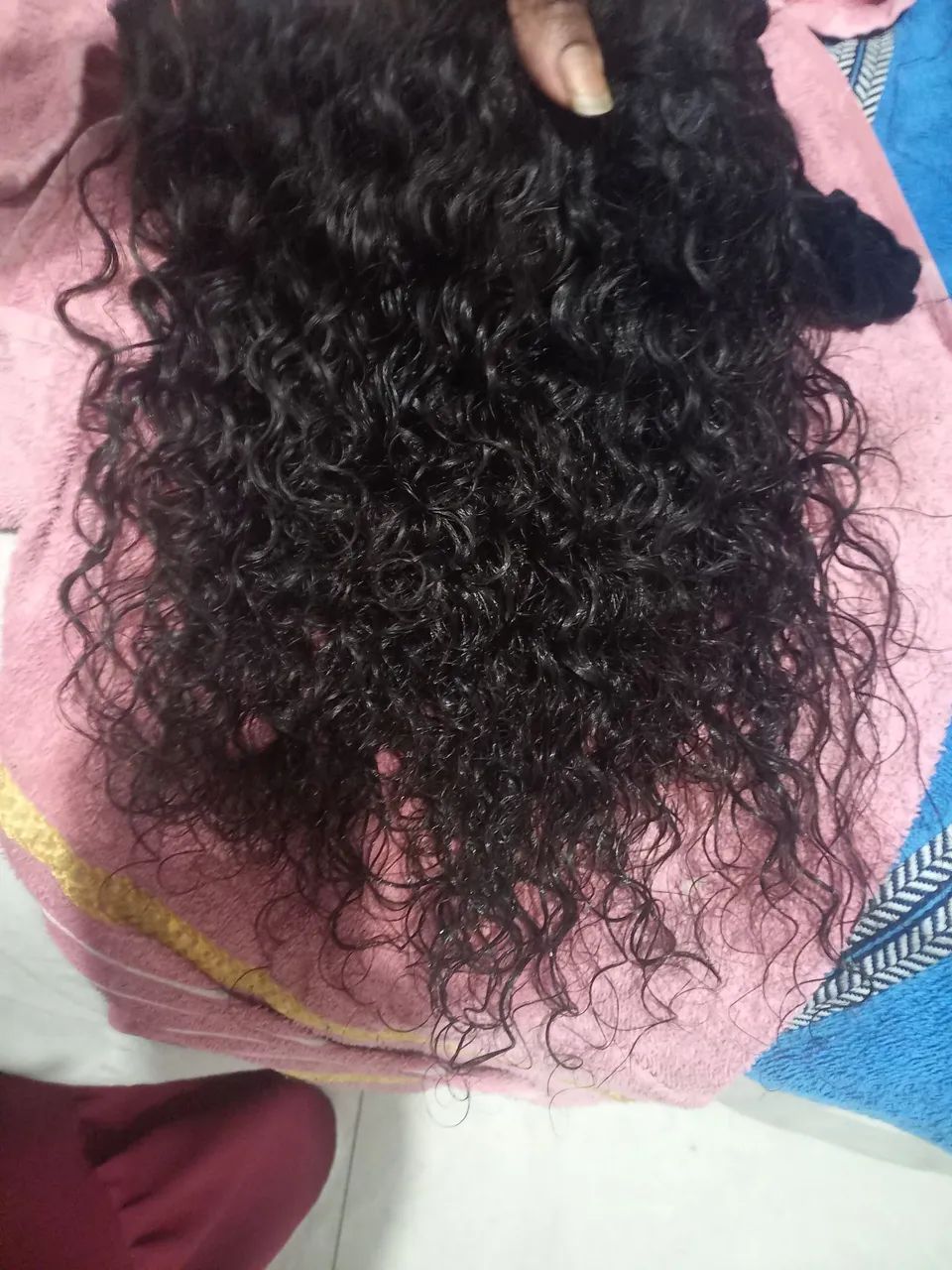 Cabelo humano 40 e 45 centímetros cacho 1 - Foto 2