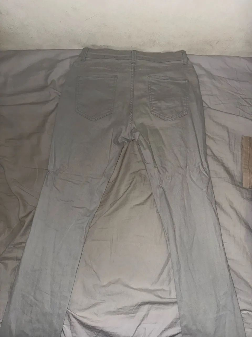 Calça Slim Sarja Cinza - Foto 3