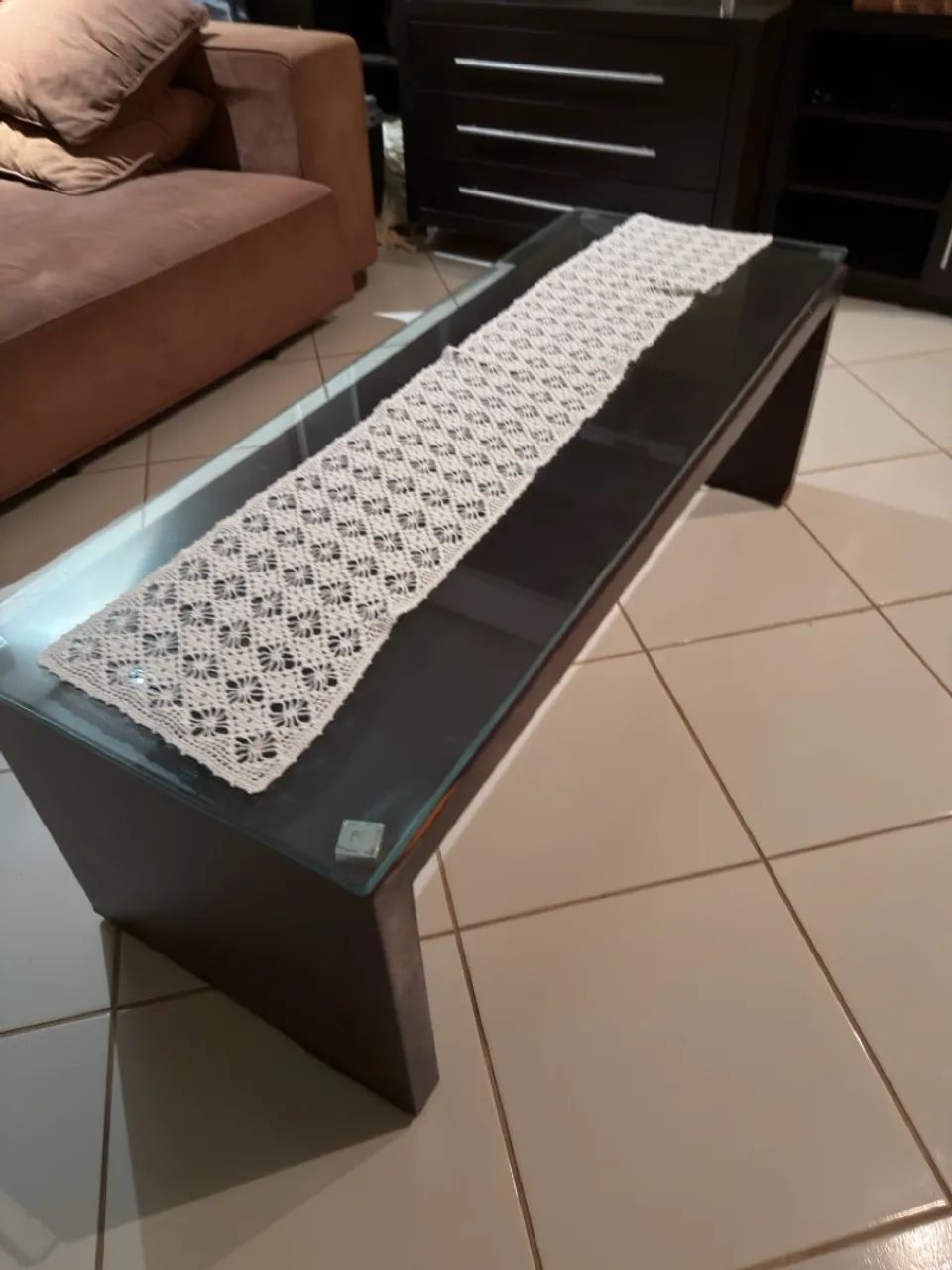Mesa de centro com vidro  - Foto 4