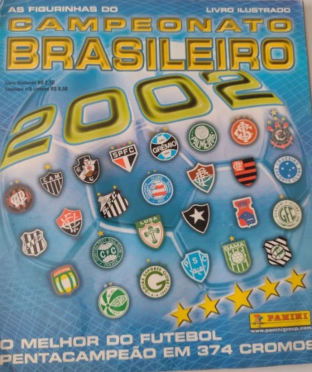 Álbum Campeonato Brasileiro 2002 Completo RARO 