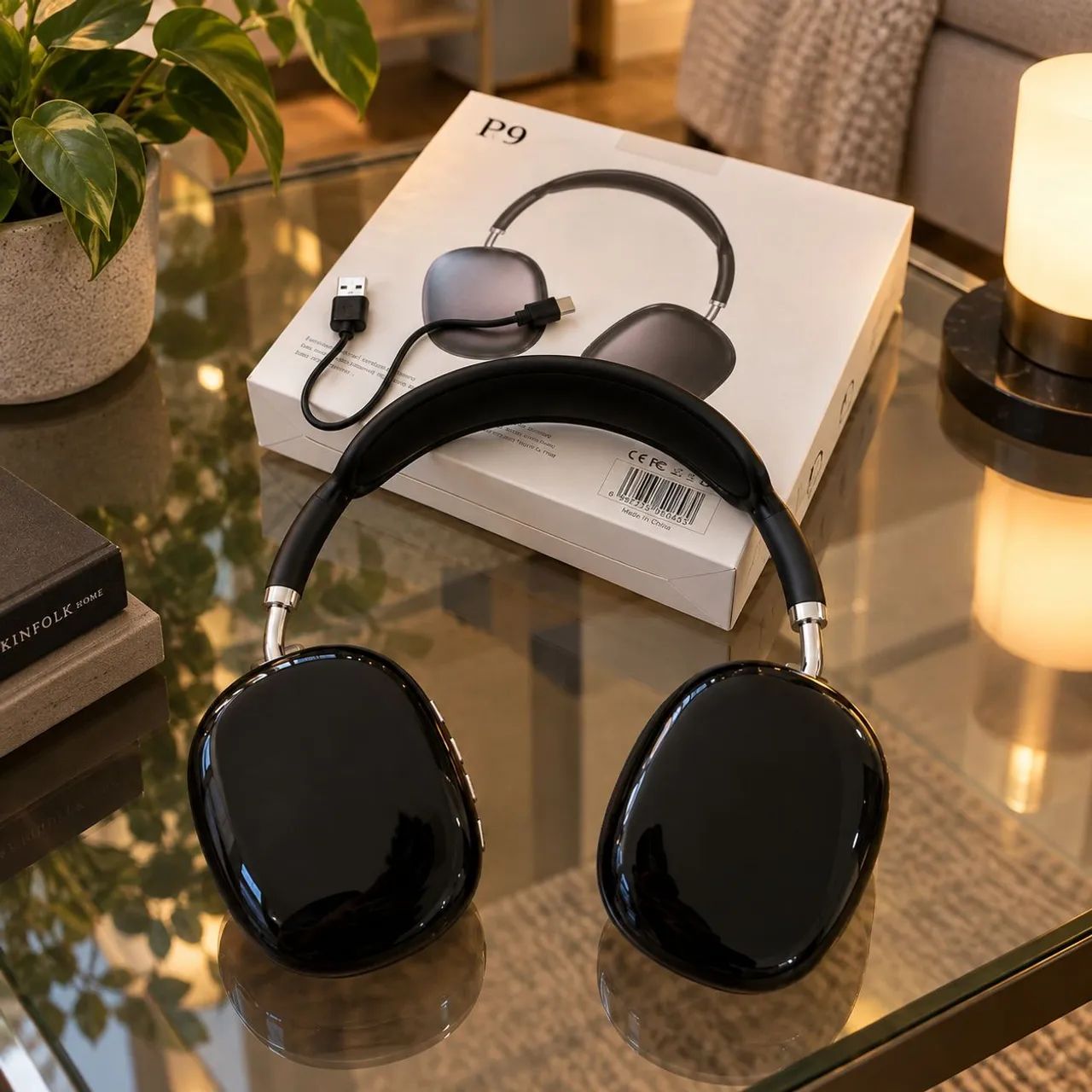 Fone Bluetooth P9 - Som e Estilo Novo Na Caixa