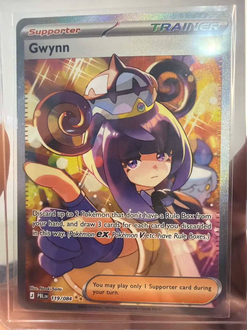 Carta pokemon - Gwynn 119/084 SAR - Foto 3