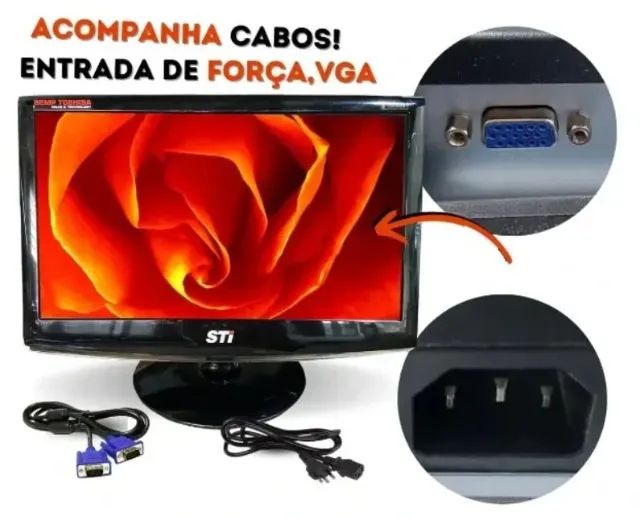Monitor Sti Mlc 1940w 18,5' Polegadas - Foto 4
