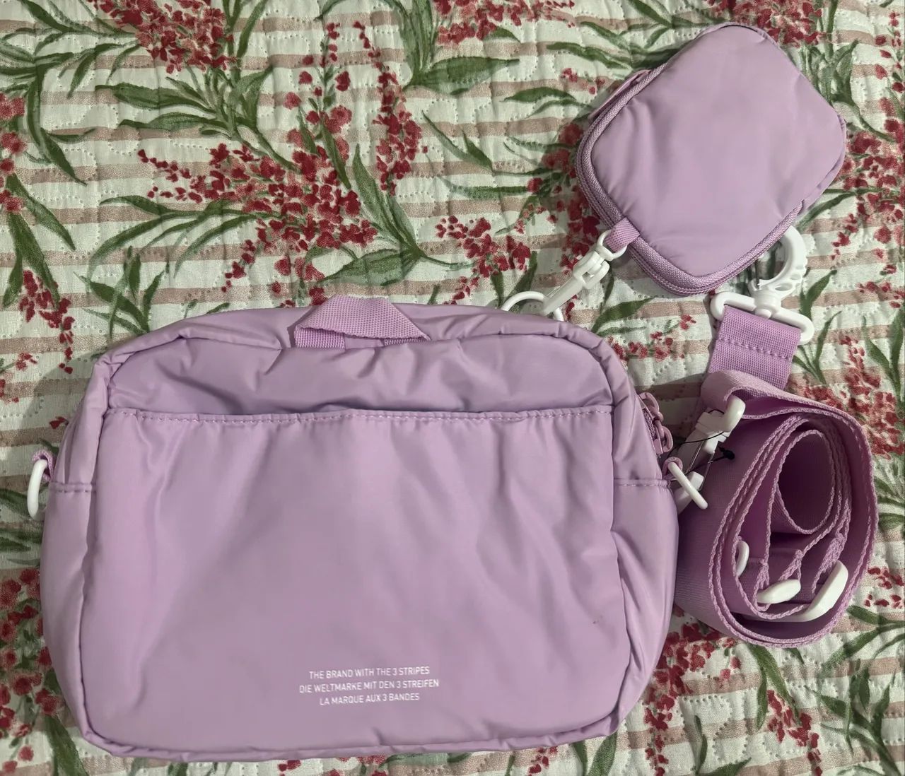 Bolsa 2 em 1, na cor lilás da Adidas - Foto 2