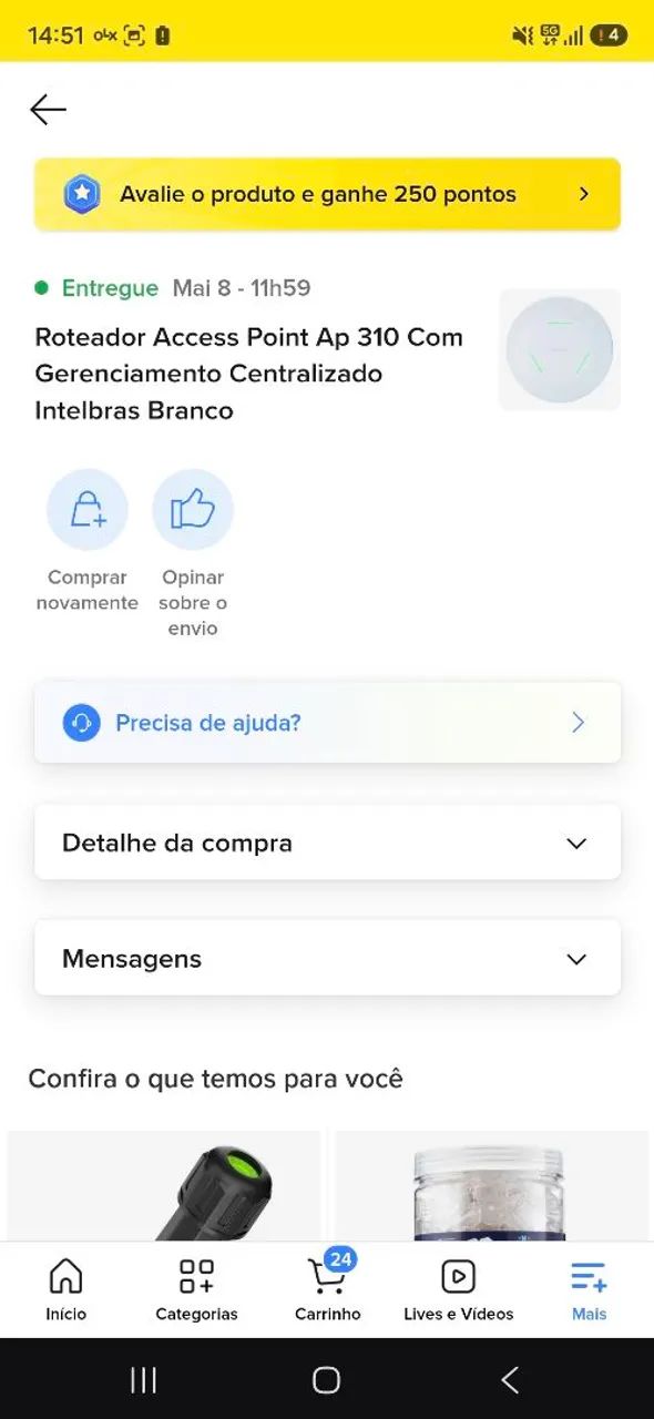 Roteador Intelbras AP310 NUNCA USADO - Foto 4