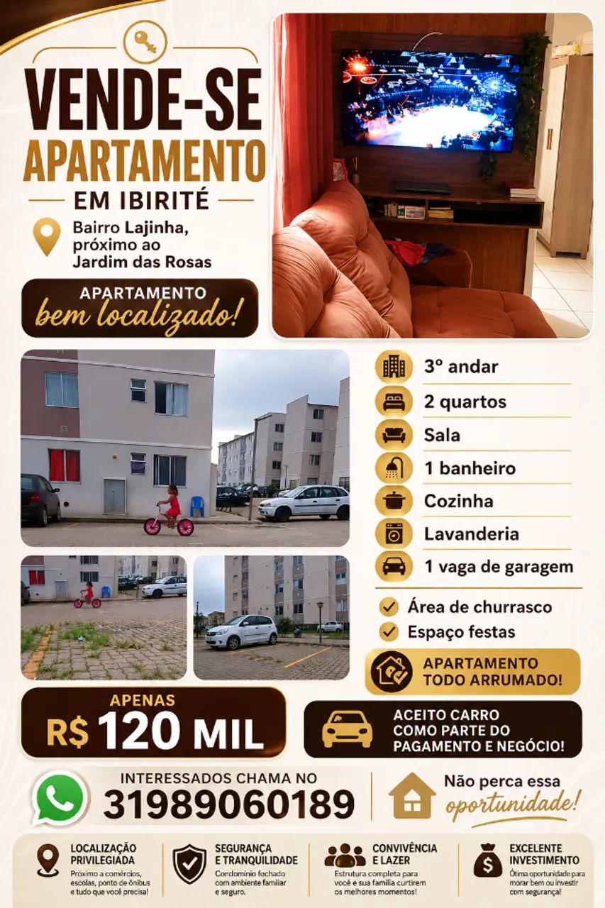 Vendo ou troco apartamento 