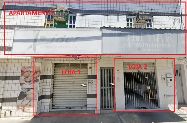 2 LOJAS + 1 APARTAMENTO NO SEGUNDO PISO