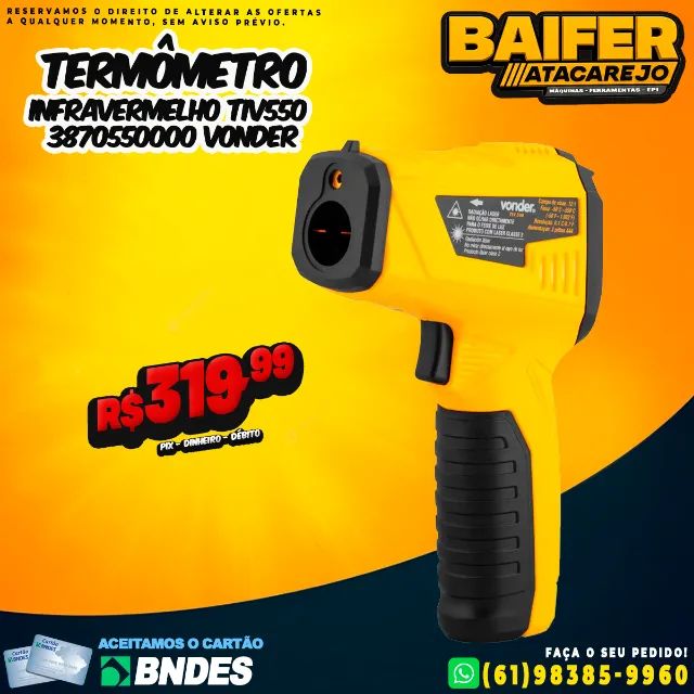 Termômetro Infravermelho TIV550  * Vonder