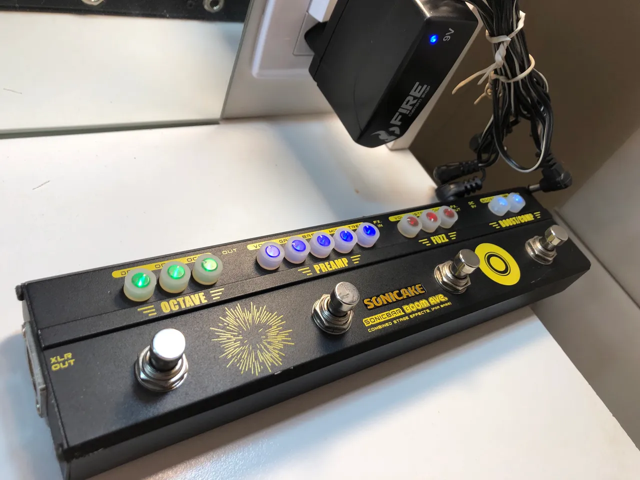 Pedal Sonicake Factory Preamp Acústico XLR DI Box Violão