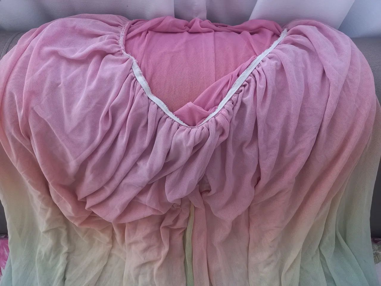 Vestido gestante arco-íris  - Foto 2