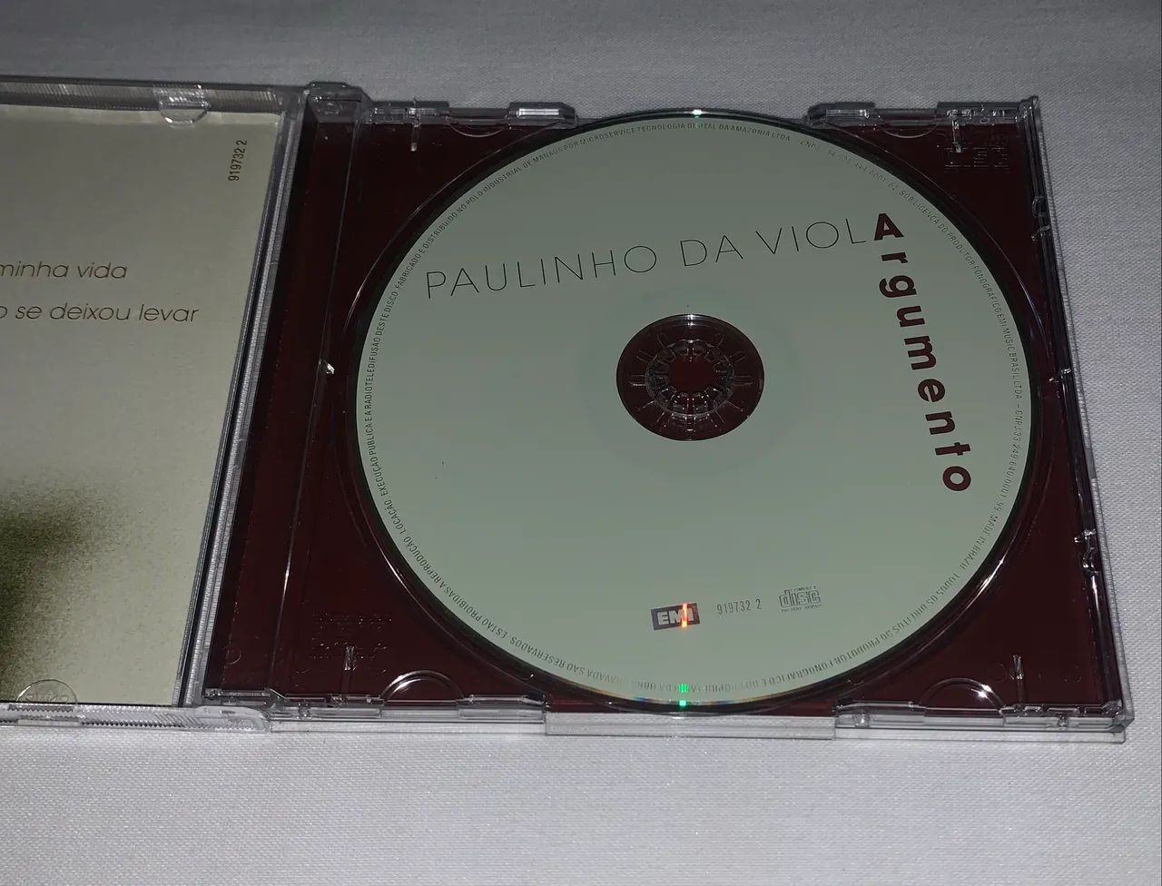 Cd Paulinho da Viola Argumento impecável e raro - CDs, DVDs etc