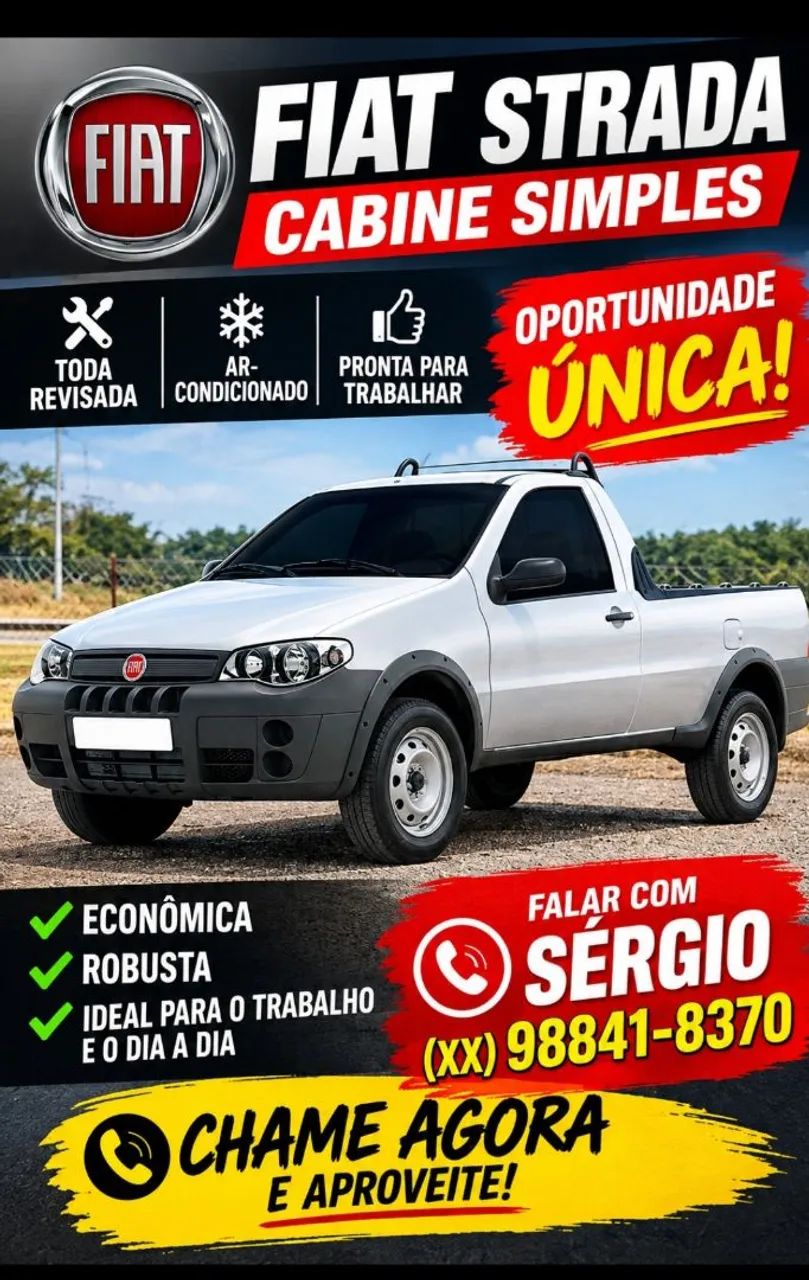 Fiat Strada Working Hard 1.4 Fire Flex 8V CS 2018