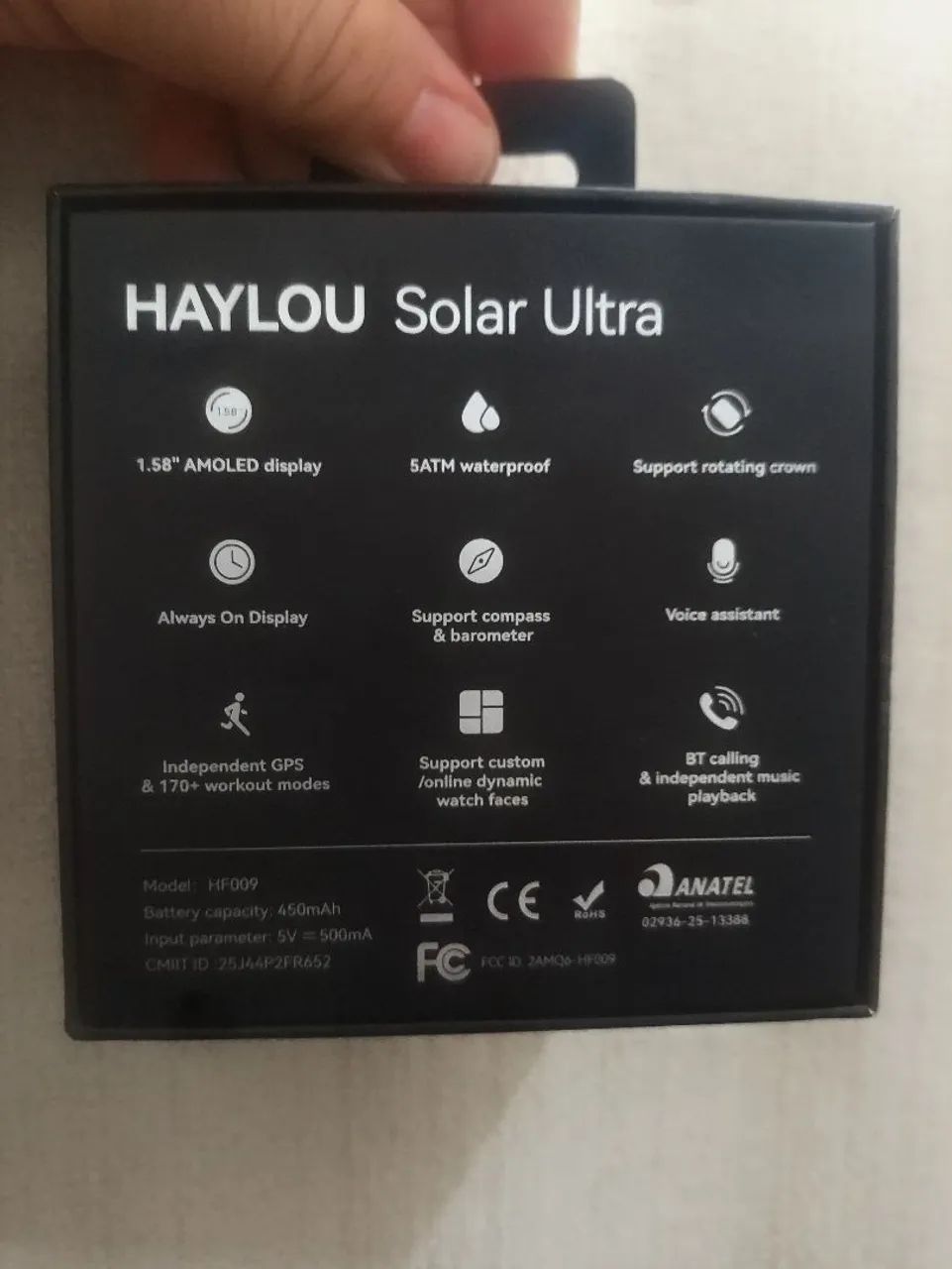 Relógio smartwatch Haylou Solar Ultra  - Foto 5