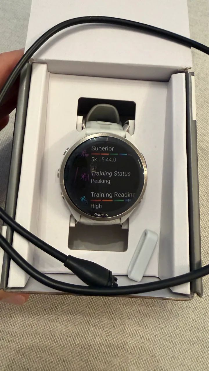 Garmin Forerunner 965 Original com Caixa e Acessórios - Pouco Uso