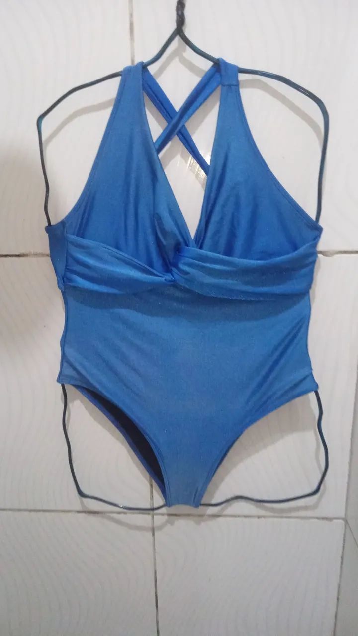 Maiô Azul Royal Feminino G  - Foto 5