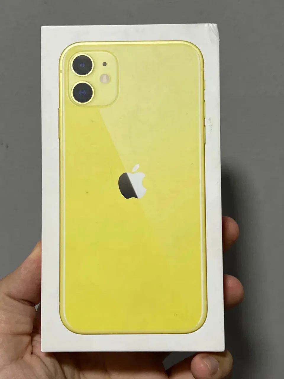Caixa vazia de iPhone 11 128GB Amarelo  - Foto 3