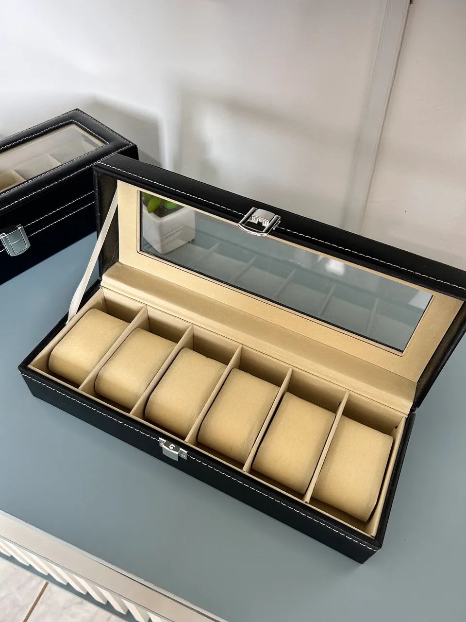 Maleta de luxo para relogios promoção - Foto 3