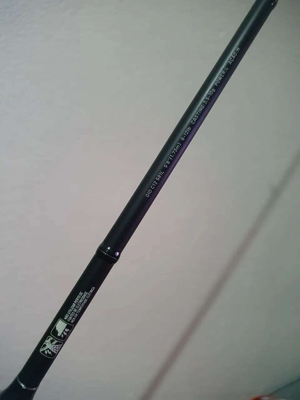 (Nova) Vara Carretilha Maruri Giotto 5'8 - 1,73m - 6a12lb - 1 parte - Foto 3