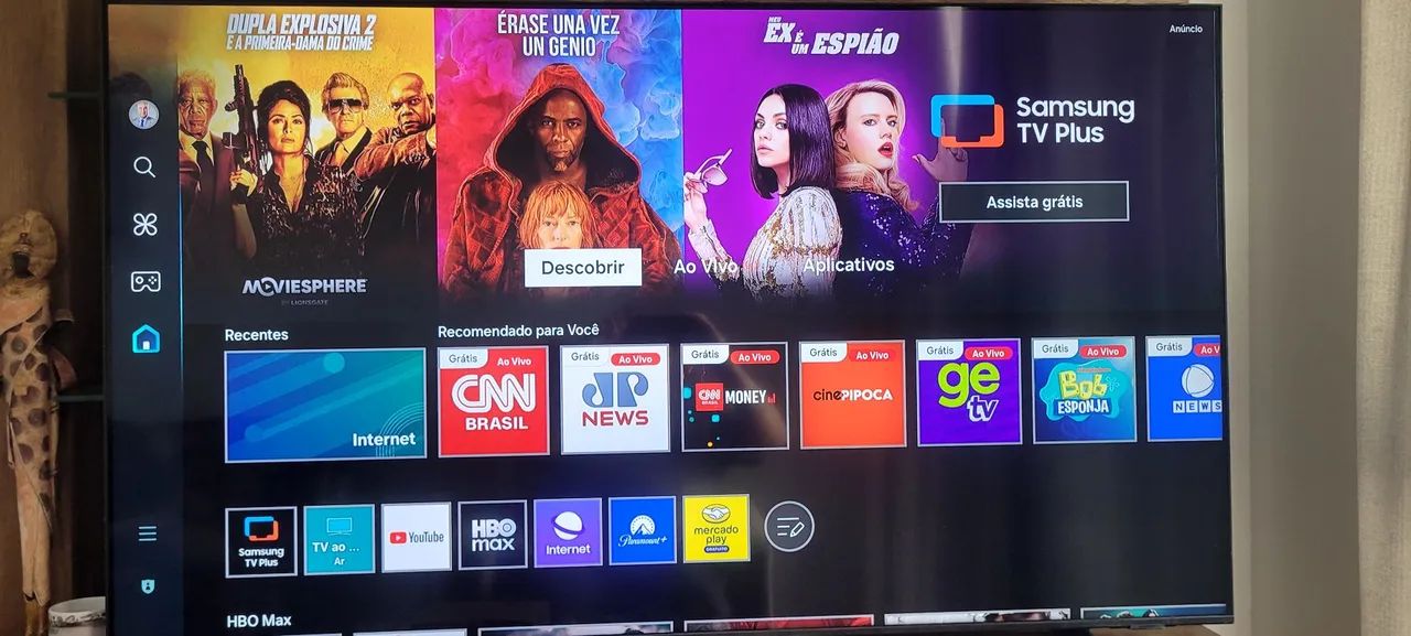 Smart TV Samsung 65 polegadas ainda na garantia 