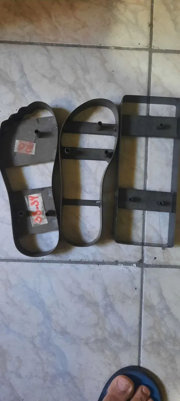 Formas de chinelos , moldes de chinelos, facas de chinelos 