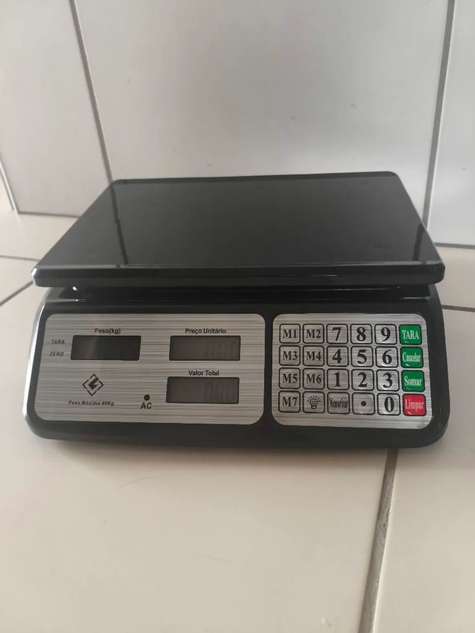 Balança digital 40 kg preta Premium total - Foto 5