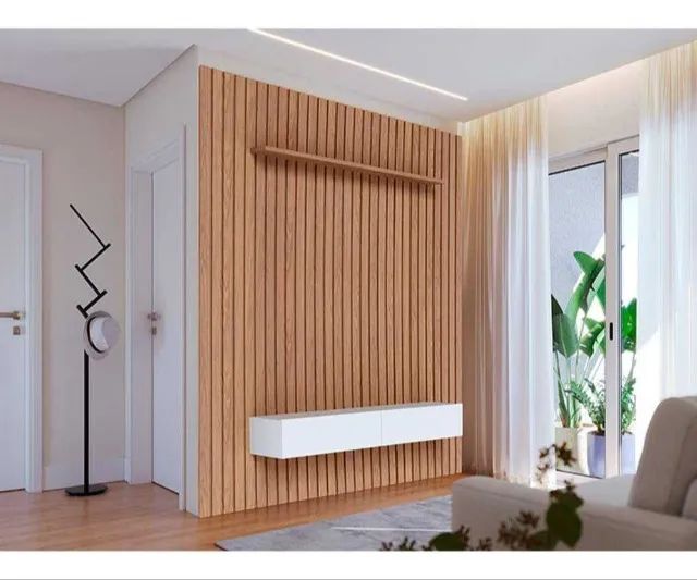 Painel Ripado Niagara 1956 cm com Nicho -FAZEMOS ENTREGA!