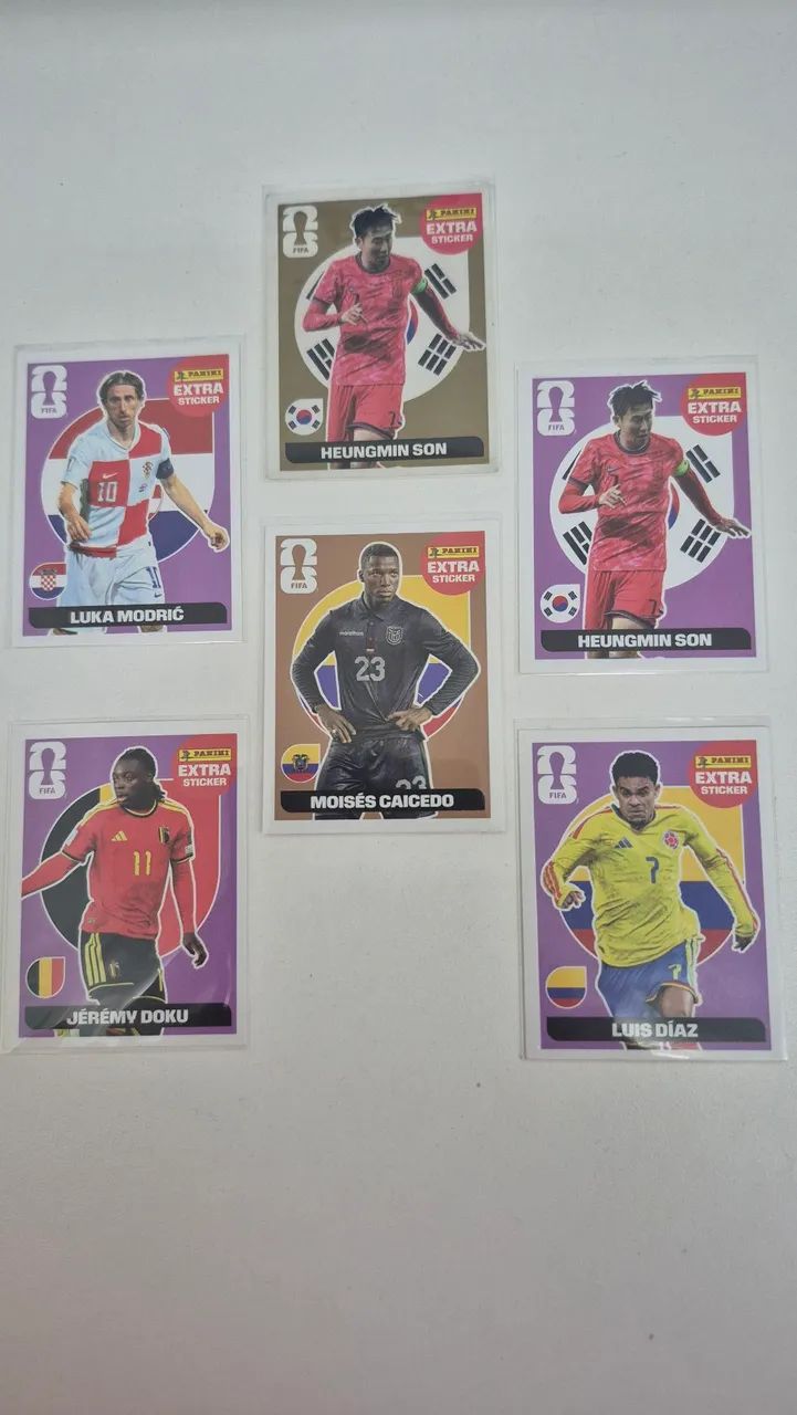 Figurinhas Legends Stickers Especiais - Ouro, Bronze e Lilás 