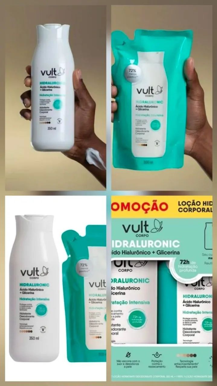 Kit Hidratante Corporal 350ml + 300ml Hidraluronic  - Foto 2