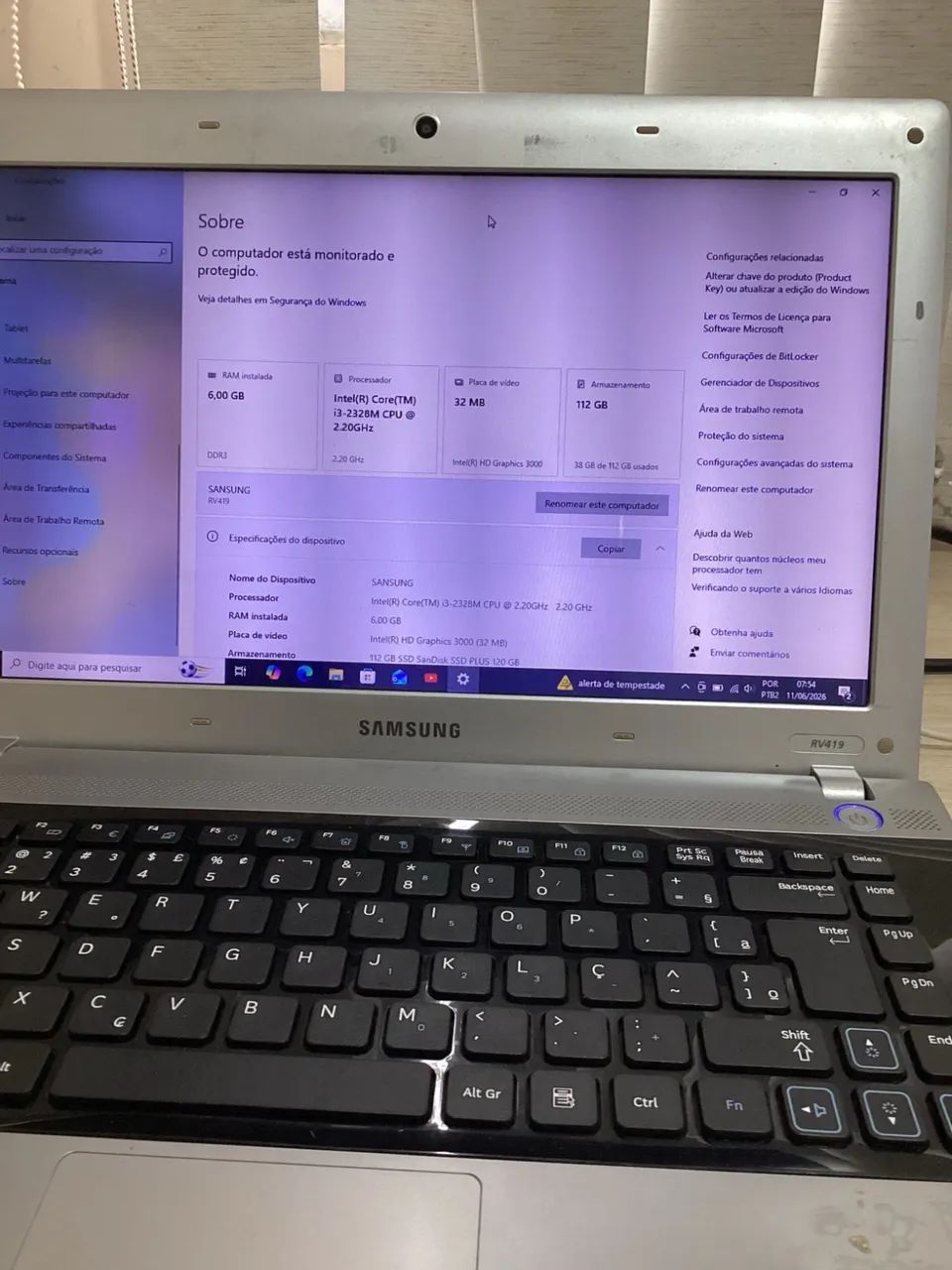 Notebook Samsung RV419 | SSD + 6GB RAM | Ideal para Estudos, Faculdade e Trabalho