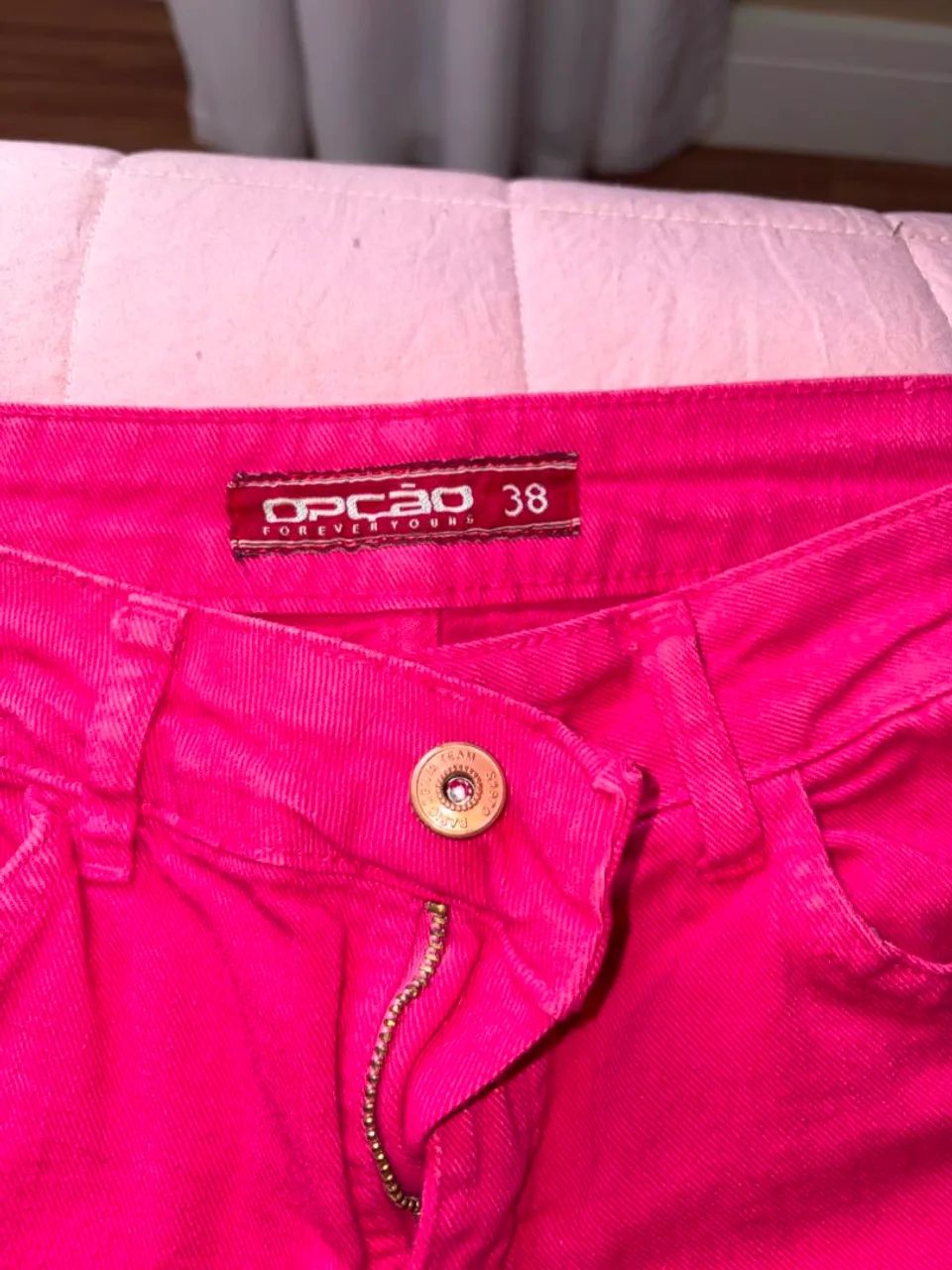 Calça Opção rosa tamanho 38 - Foto 2