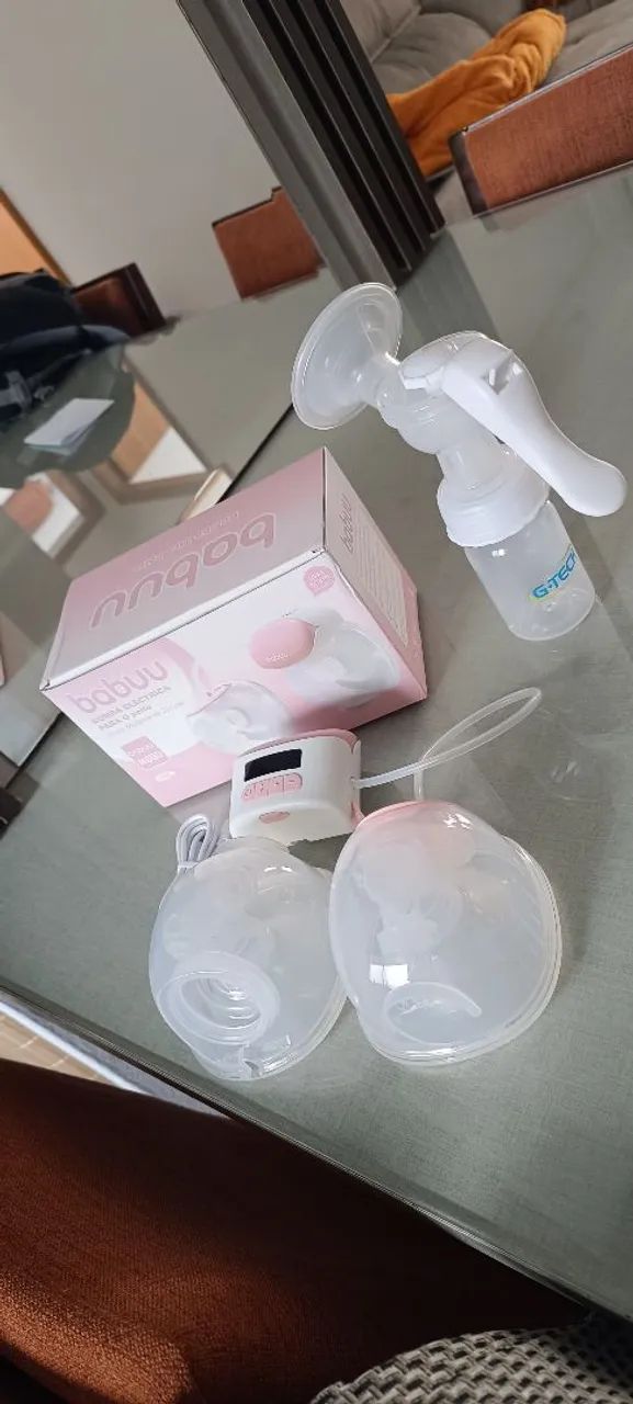 Bomba elétrica de leite mais acessórios 