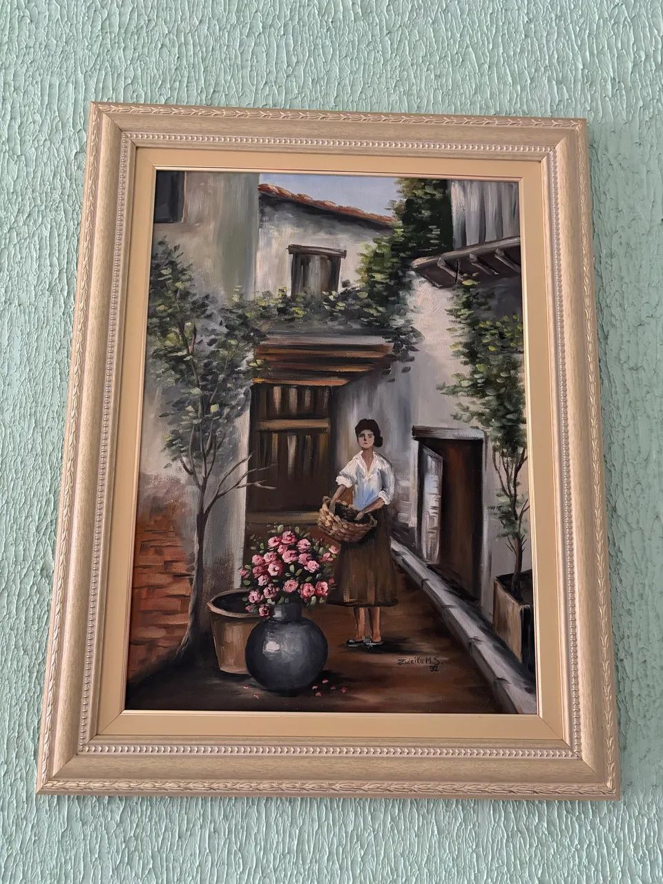Quadro pintado à mão 82x65 cm - Foto 2