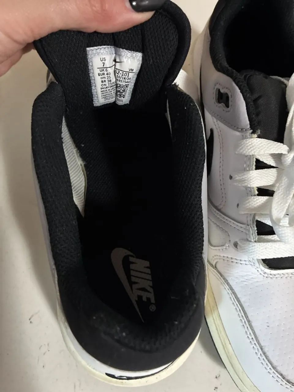 tênis nike full force lo branco 38 - Foto 4