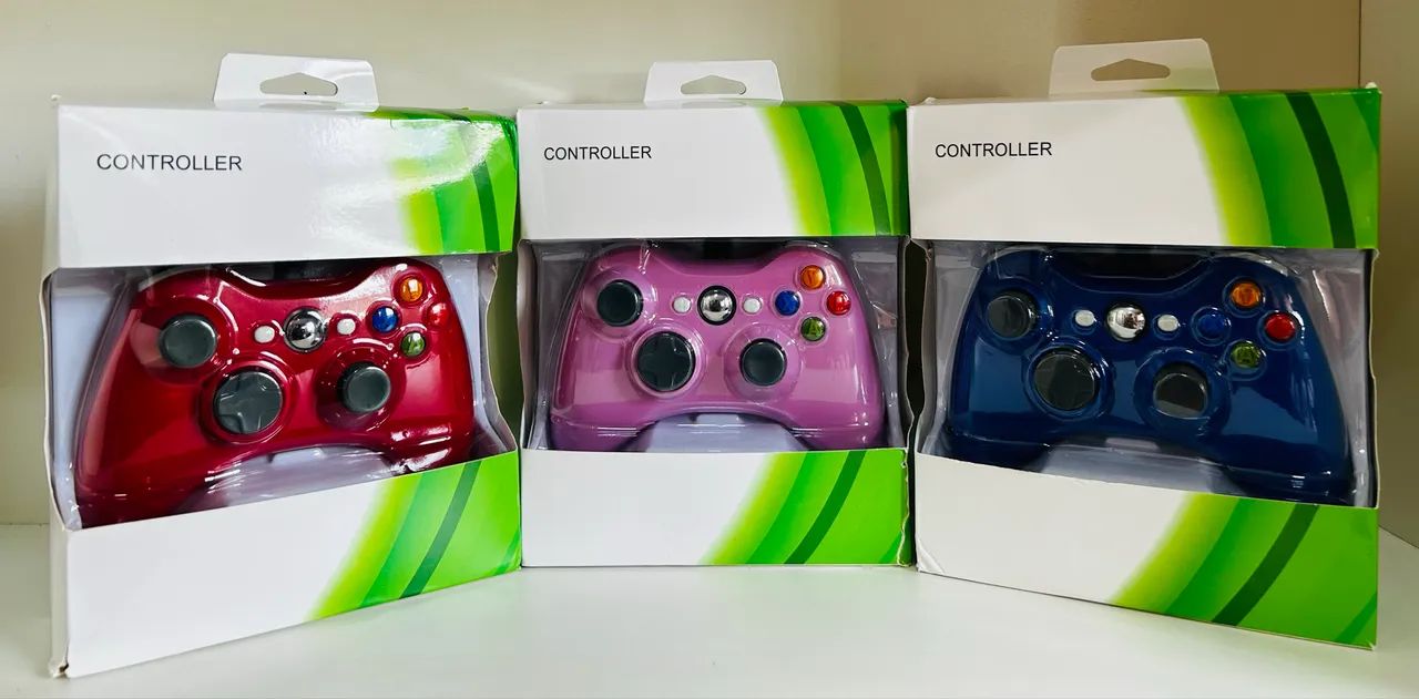 Controle Xbox 360 c/ fio USB 