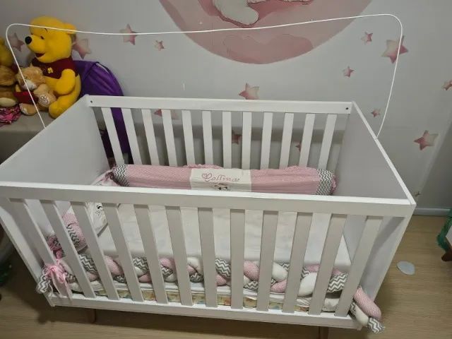 Berço+ guarda-roupa+ cômoda quarto bebê - Foto 2