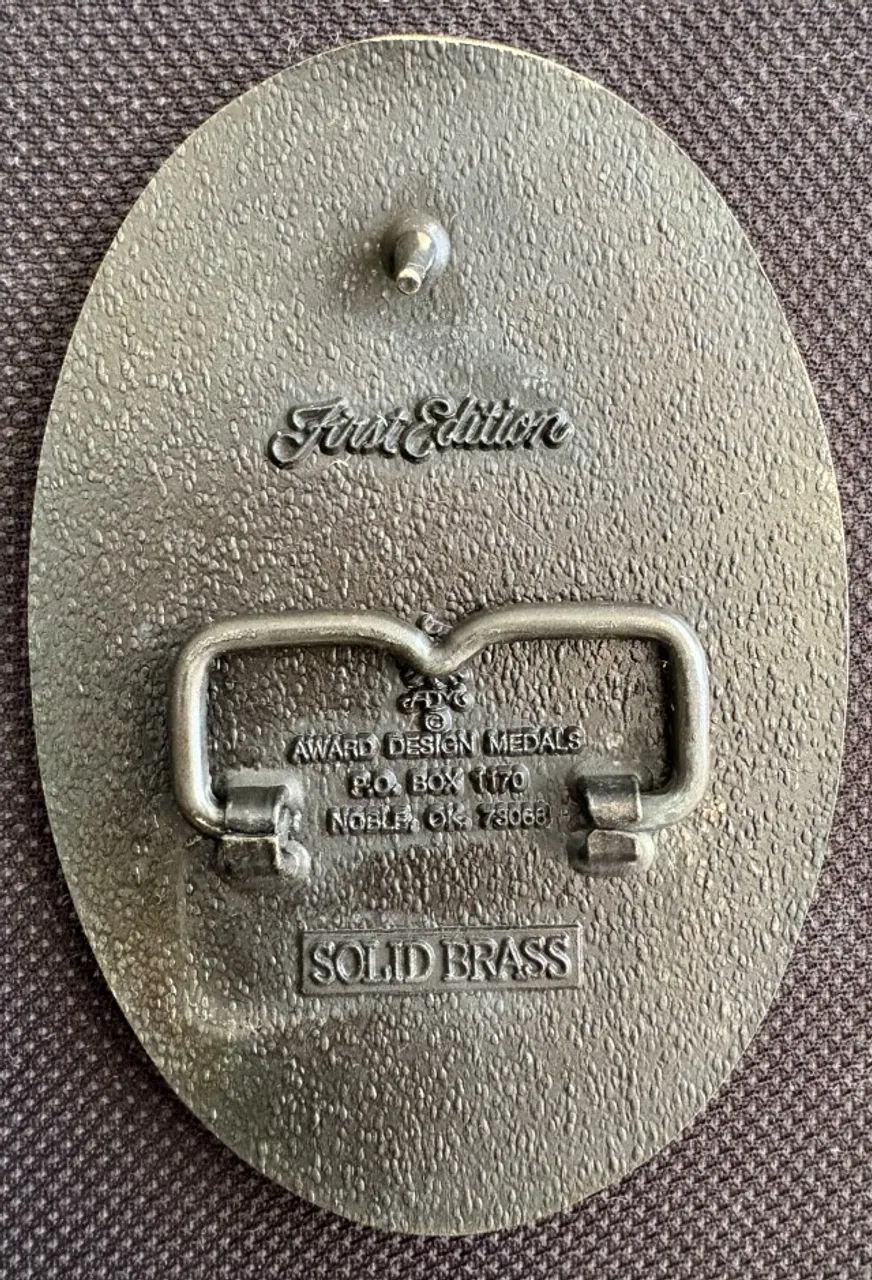 Fivela Western Cavalo Solid Brass Importada Made Usa - Foto 2